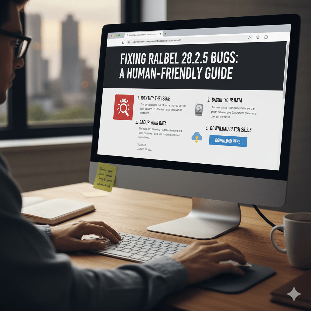 “Ralbel 28.2.5 bug fix on computer screen – step-by-step human guide”